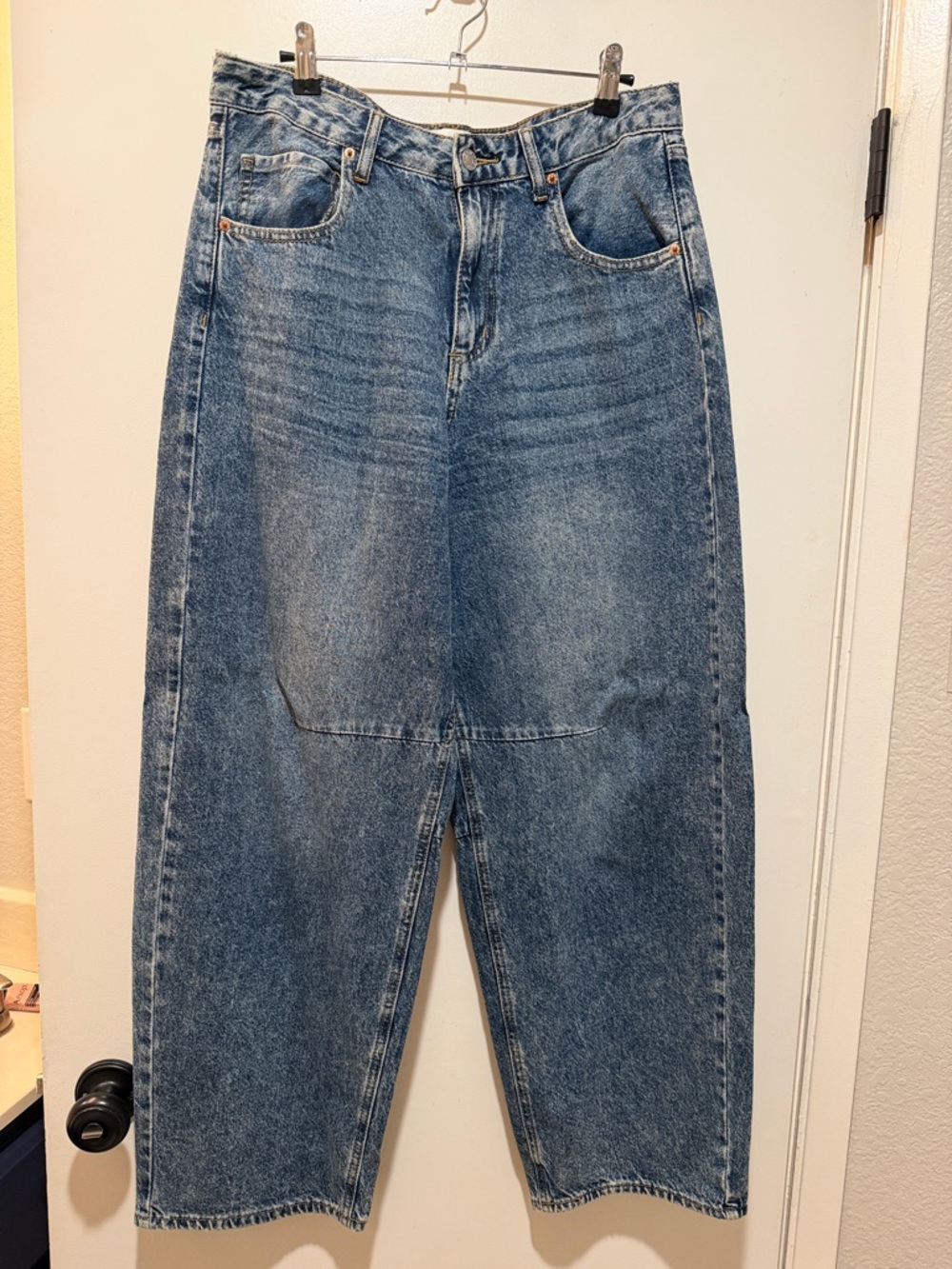 Darted Barrel Leg Jean - Extra Baggy Y2K  - Size 9/29 - S.O.N.G. Brand